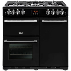 Belling Farmhouse 90G Gas Range Cooker Black